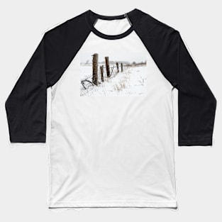 Winter On The Farm Baseball T-Shirt